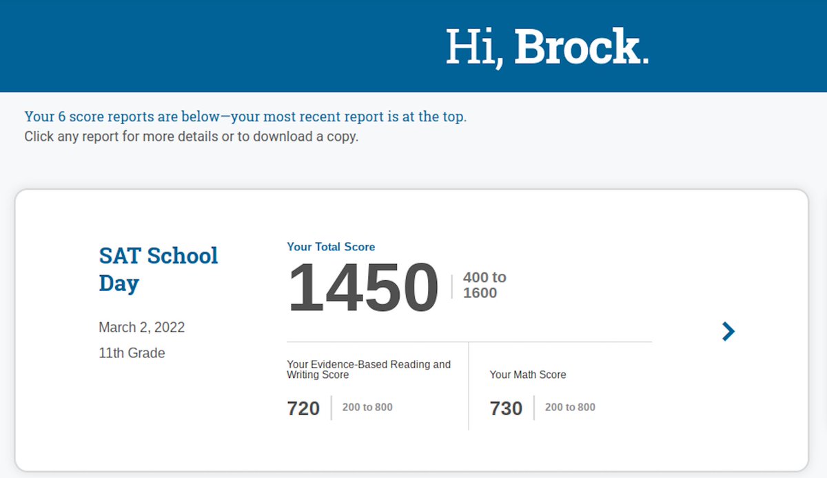 Pretty happy with my second SAT score. @BocaRatonFB @pbphighschools @EraPrep @PrepRedzoneFL @SFHSSports @SunshinePreps @larryblustein @ESPNTop63 @in_huddle @pbpsports @247Sports @Rivals @athdynastychris @JKBFitLLC @emilee_smarr @Sentinel_Sports @6starfootballFL