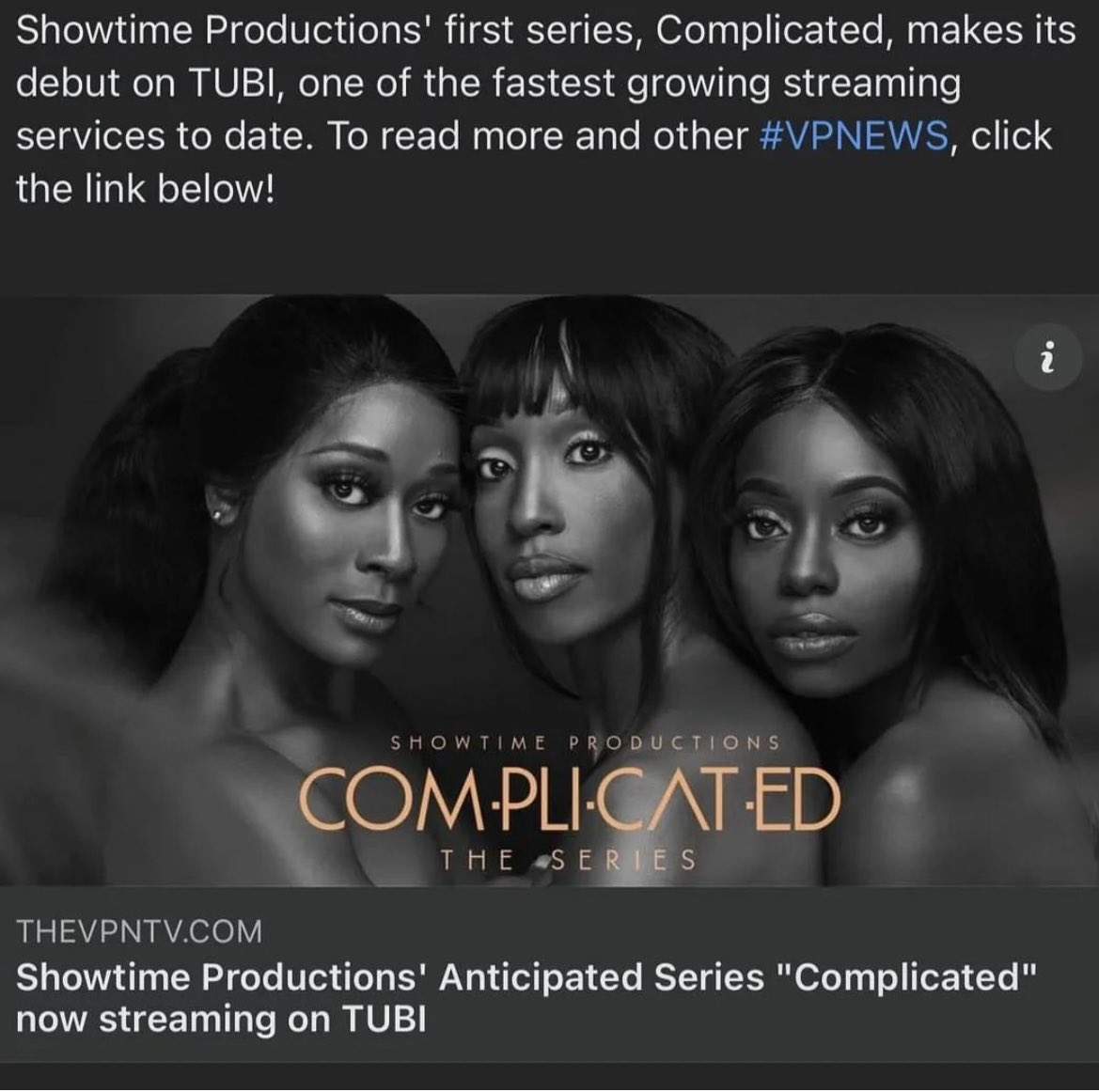 Thank you to VPNEWS for the article about our show @complicated_theseries 
Stream the show on tubi now #glassslipperpictures #homesteadentertainment #movie #short #complicatedtheseries #viral #explore #tv #tubi #stream #show #fun