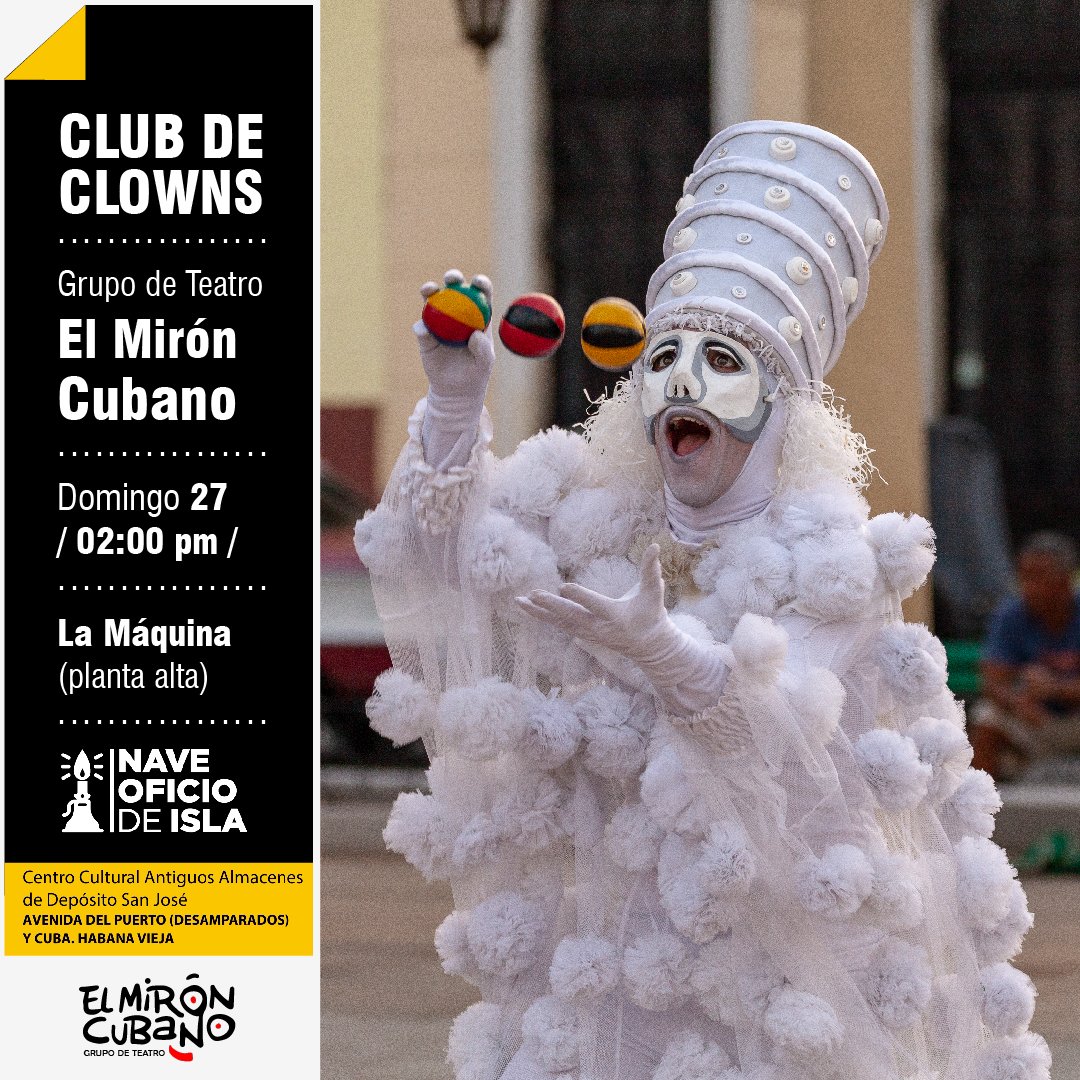 Este domingo 👇👇👇
#elmiróncubano
#teatrocallejerocubano