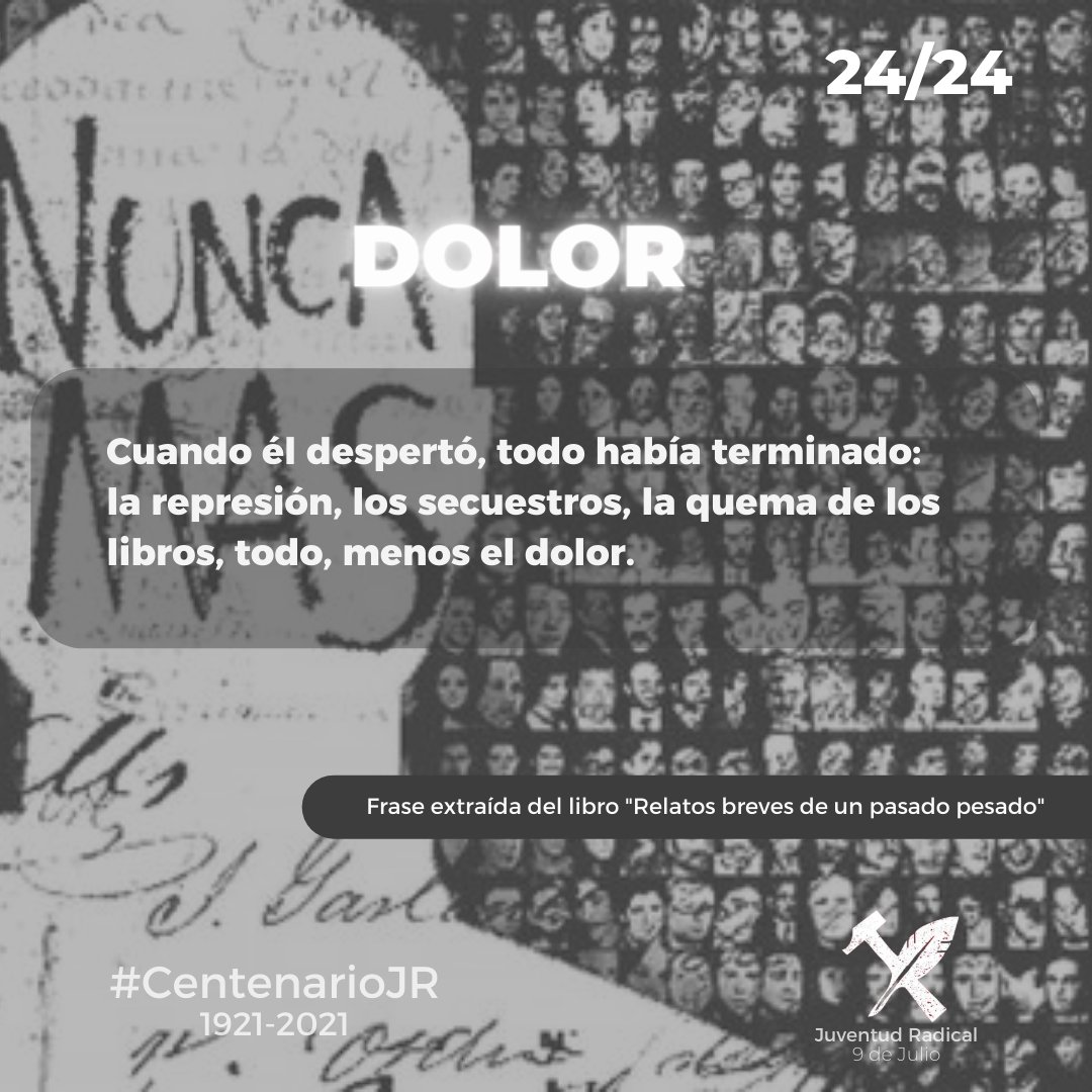 Reflexión de un pasado desgarrador 💡

Frases extraídas del libro "Relatos Breves de un pasado pesado" - Buenos Aires Educación. 

#24M #NuncaMás