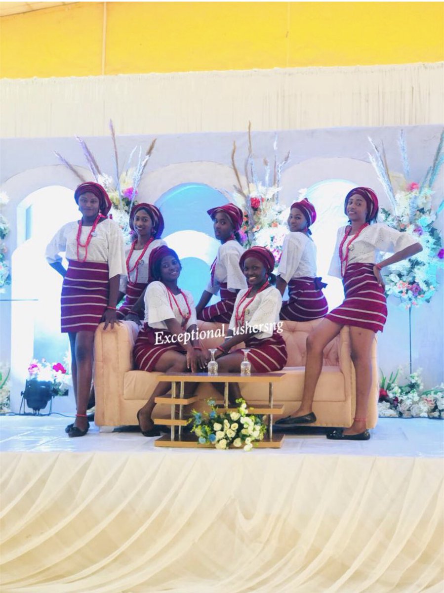 Our Hostesses at the holy matrimony of Temiloluwa &amp; Tolulope🤵‍♂️💍👰‍♀️.
Thanks to our dear client for trusting us <a href="/EUshers/">Exceptional_ushers (Event ushers in Osun)</a>