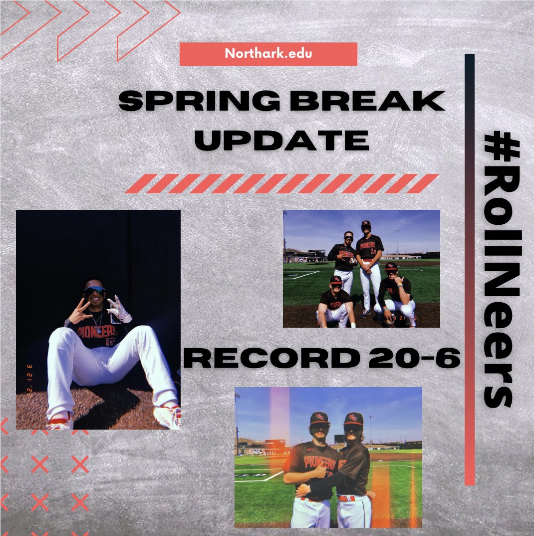 After a sweep of Arkansas Tech JV today the Pioneers finish off spring break on a high note! Back in action Monday 3/28 in Conway, AR.