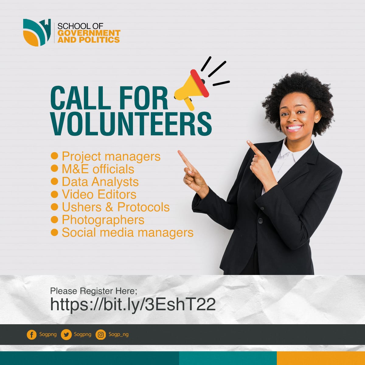 sogpng's tweet photo. Do you have what it takes to lead solutions that advance good governance, accountability and inclusion?
Join our team! Volunteer with us.
https://t.co/VTOrmTNJQn
#sogp #valuesreorientation #imoactdriven #volunteers https://t.co/3EKUy1icvB
