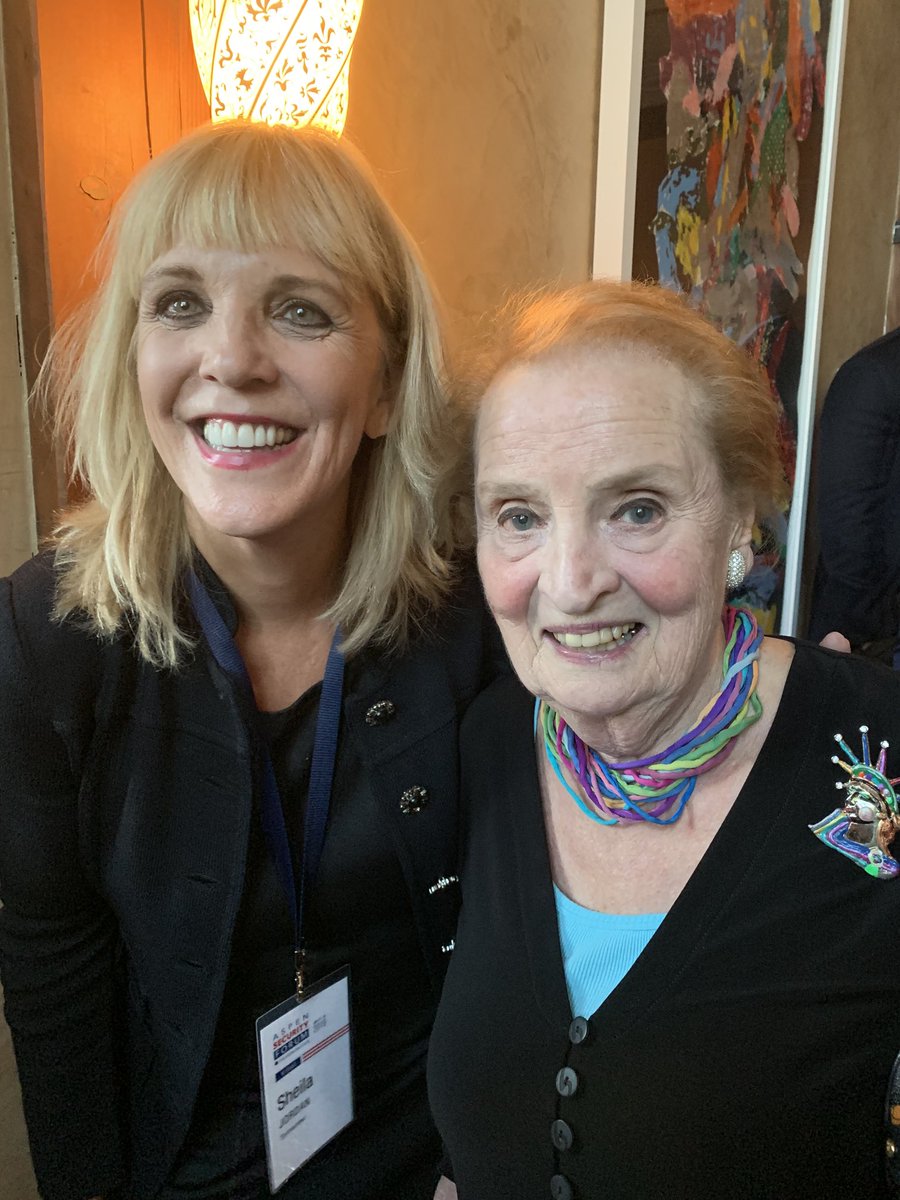 What an amazing person. Such a privilege to meet. Truly my hero ..”there is a special place on hell for women who don’t support women”  .. words to live by!