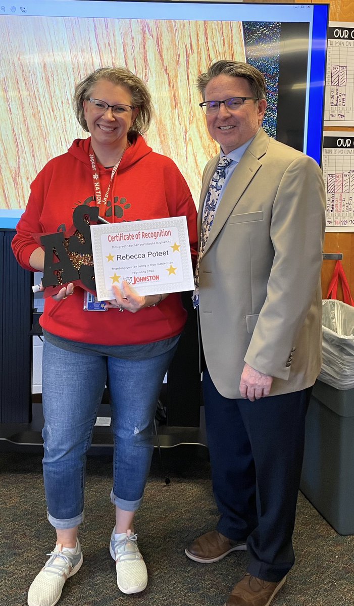 ASJohnston1's tweet photo. Round of applause for our ASJ Stars of The Month @AsenethTovar &amp; @ASJLibrary ⭐️👏🏼 @IrvingISD #FluentInSuccess https://t.co/CbswZhV7Ny
