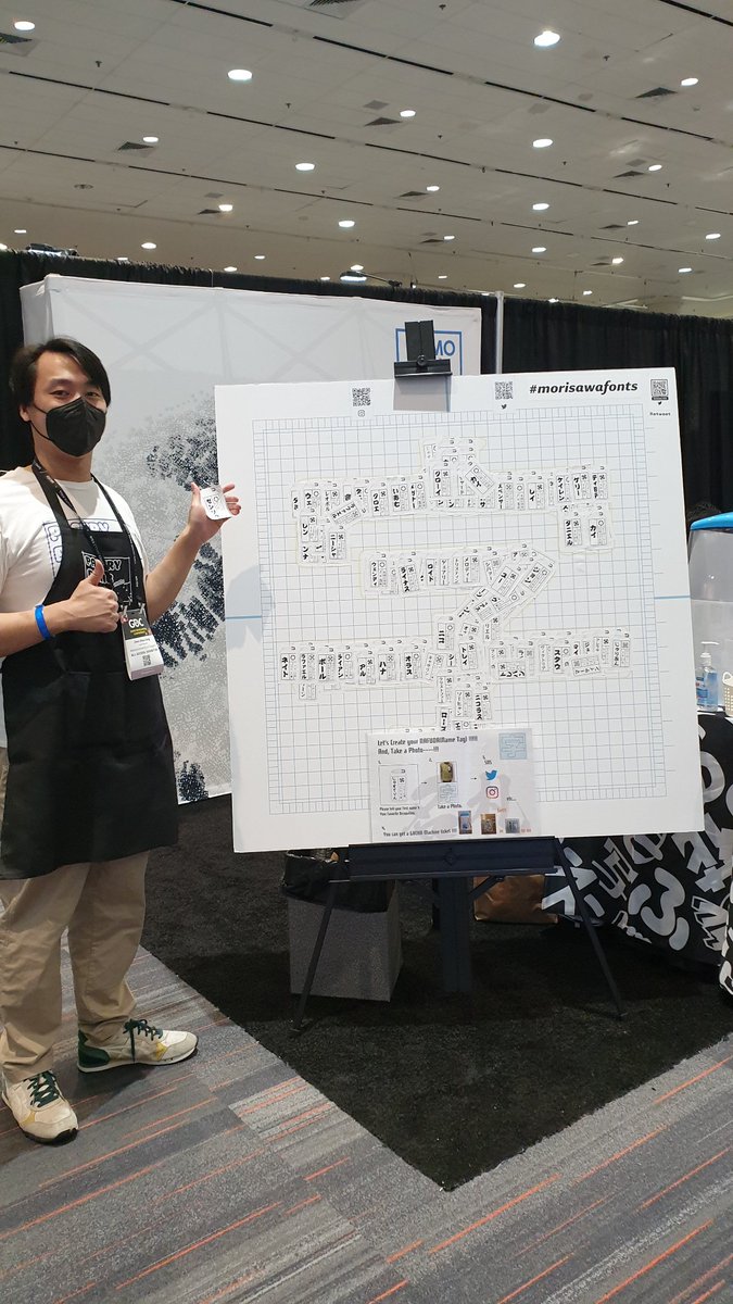 Got a nametag from Morisawa fonts!

#morisawafonts