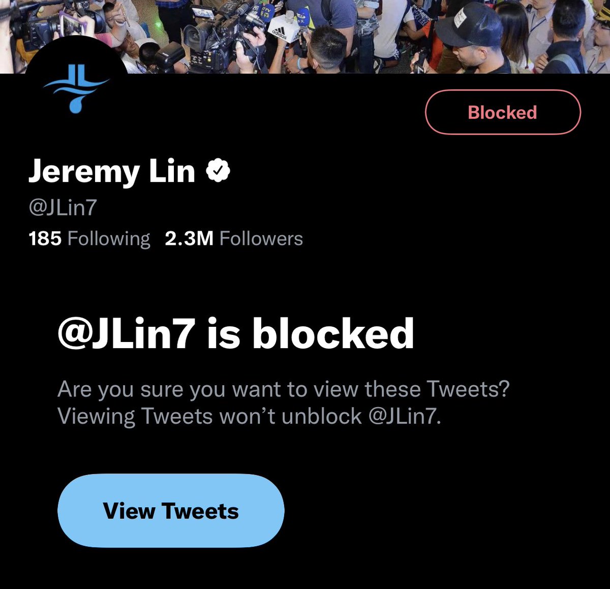 BlakeBrinkley31's tweet photo. F@ck NFT & Crypto Bros! When I said zero tolerance, I meant it. Goodbye my beautiful 6’3” not-husband.😭💔
#JeremyLin #Linsanity #JLin7 https://t.co/mkATzfSFFW