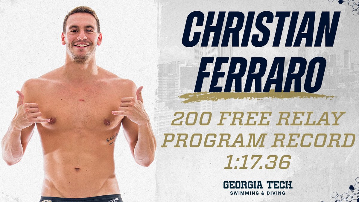 GTSwimDive's tweet photo. 🚨𝙋𝙍𝙊𝙂𝙍𝘼𝙈 𝙍𝙀𝘾𝙊𝙍𝘿🚨

Our 200 free relay was 𝙯𝙤𝙤𝙢𝙞𝙣𝙜 to a new program record tonight!

#TogetherWeSwarm https://t.co/yUbydiRwTW