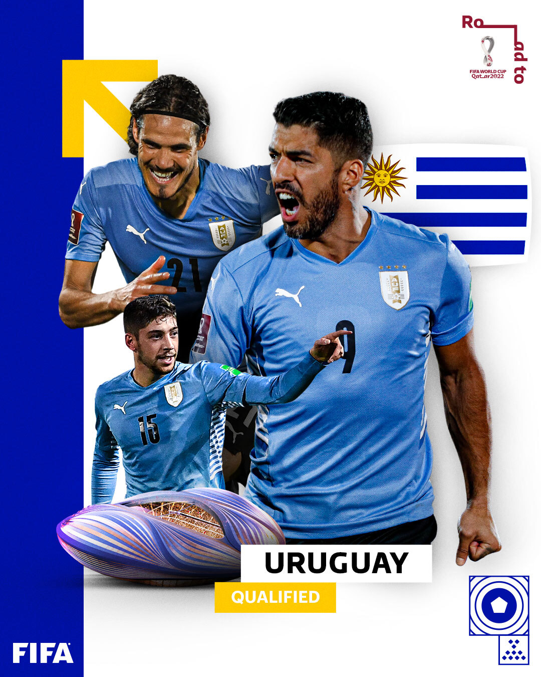 Selección Uruguaya on X: 🇺🇾 ¡𝙃𝙊𝙔 𝙅𝙐𝙀𝙂𝘼 𝙐𝙍𝙐𝙂𝙐𝘼𝙔! ¡Debuta  #LaCeleste en la @FIFAWorldCup! 🆚 @theKFA 🕜 16h (QAT) 10h (UY)  #ElEquipoQueNosUne  / X