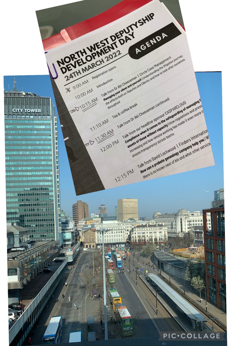 A very enjoyable morning today in sunny Manchester talking at the #PADSN development day about litigation &amp; deputyship from a psychological perspective. 

Brilliantly organised &amp; thankyou Finders International Probate Genealogists  for the very kind invitation. 

#depdevday22