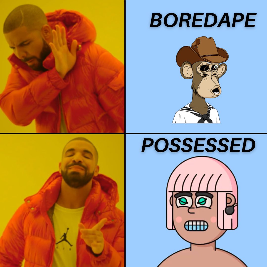 PossessedFP's tweet photo. When you don’t know what to buy but you find possessed ❤️‍🔥
@ThePossessedNFT 
by: @RikyCantori &amp; @LorenzoCava11 

#NFT #thepossessednft #pssssdfanart #Memes #nftmemes https://t.co/o45ZGoN6fI