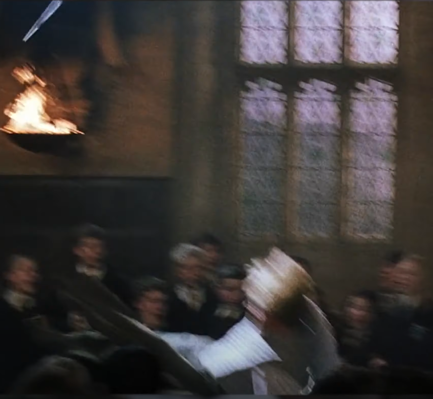 StealthyDoggo's tweet photo. I never noticed that in Chamber of Secrets, when Snape duels Lockhart that they show Lockhart flying through the air having lost his want when Snape cast Expelliarmus, but when he lands, he is still holding his wand. I thought he held it the entire time. https://t.co/HFB4Ex9LDA