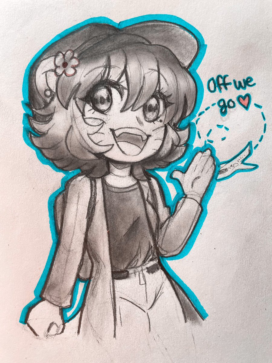 freddyf202's tweet photo. Taking off today ! 💕✈️
(It haven’t doodled traditionally in forever)
----
#FredArts #ENVtuber https://t.co/TwUPnHtAvr