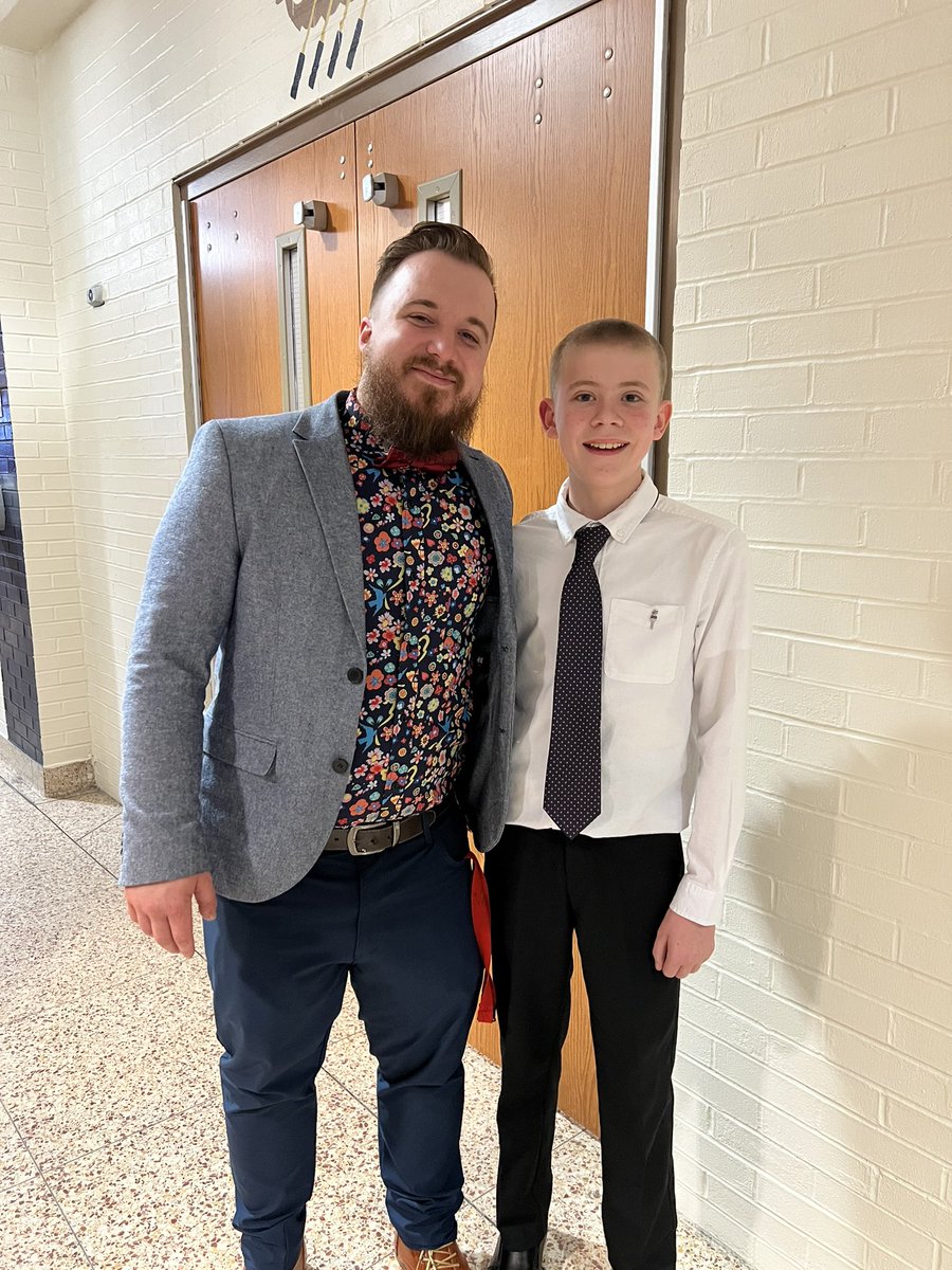 And of course some awesome 7th grade NJHS inductees as well!! Awesome work Carter and looking forward to the rest of this year and the next as your teacher!! #VikingPrideP3 #VikingP3