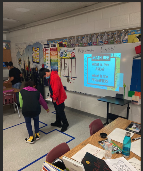 Students in @PTP_Press 4th grade classroom at <a href="/FrostLakeSpps/">Frost Lake Elementary</a> put into action their knowledge of area and perimeter to find both of shapes with unknown measurements. The students said they loved the unique learning opportunity and the chance to work as a team. <a href="/SPPS_News/">Saint Paul Public Schools</a>