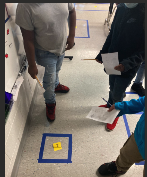 FrostLakeSpps's tweet photo. Students in @PTP_Press 4th grade classroom at @FrostLakeSpps put into action their knowledge of area and perimeter to find both of shapes with unknown measurements. The students said they loved the unique learning opportunity and the chance to work as a team. @SPPS_News https://t.co/yxNL2VBdaX