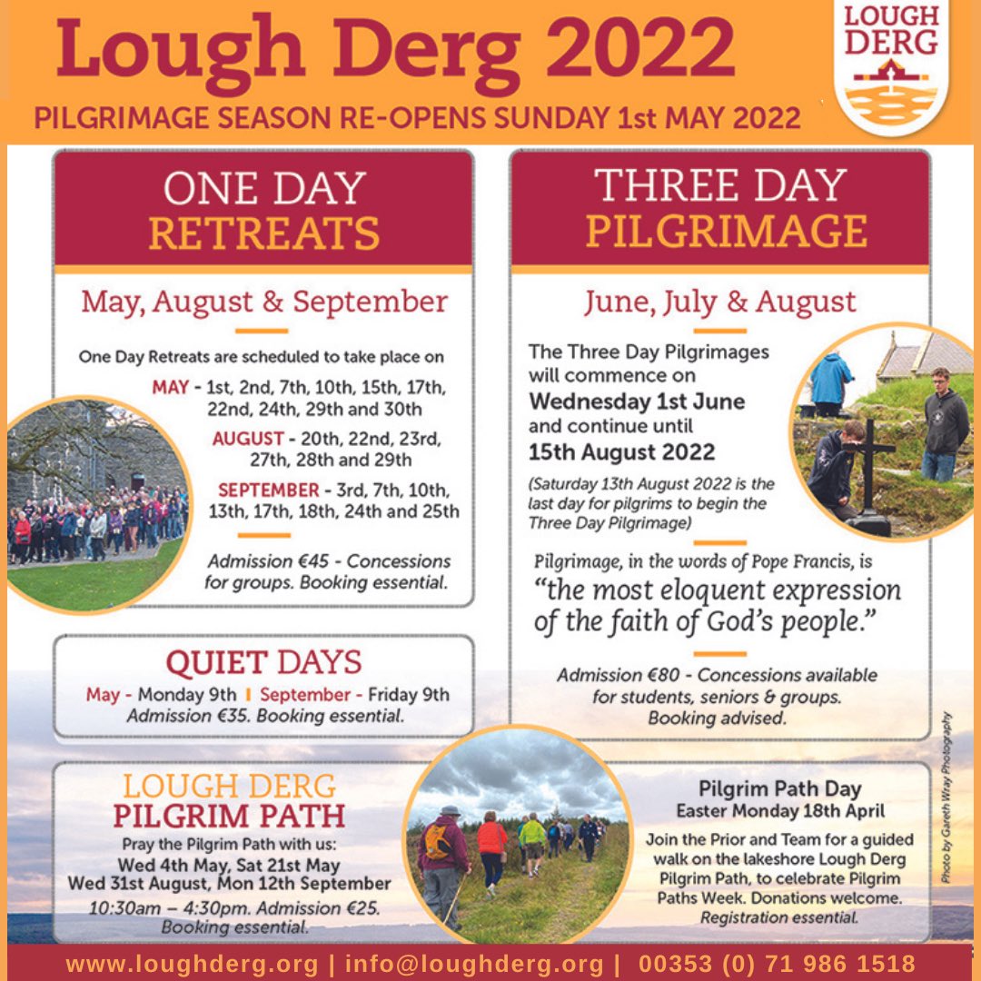 lough_derg's tweet photo. We look forward to welcoming all who come our way to Station Island this summer. You can view our list of dates here and on our website. Blessings https://t.co/Bjs2JAXdWg