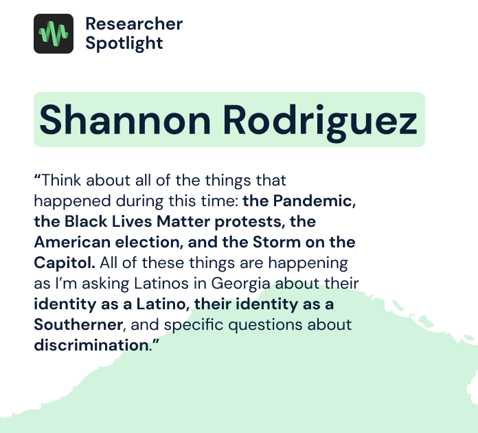 phonicAI's tweet photo. Our latest spotlight is on Shannon Rodriguez from @universityofga. Her research explores the language, ethnicity, and culture of Latinos living in Georgia.

#sociolinguistics #linguistics #language #culture #georgia

https://t.co/Qegzqd73El https://t.co/aZBapjFHFx