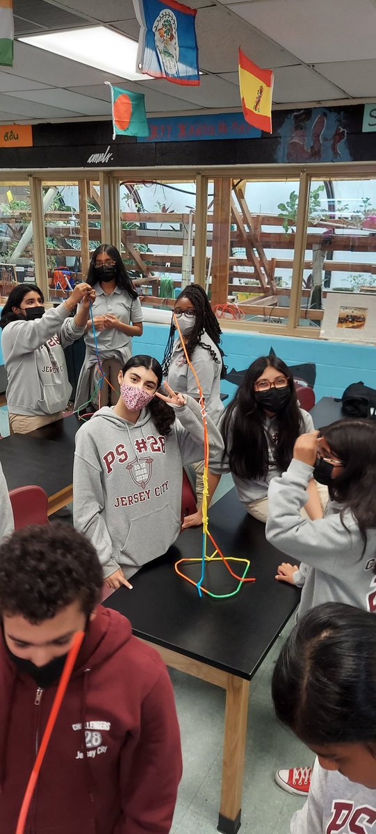 STEMExpeditions's tweet photo. Sometimes you just have to have a little competitive team #stem fun- building straw towers. https://t.co/oH1XGQXRWu