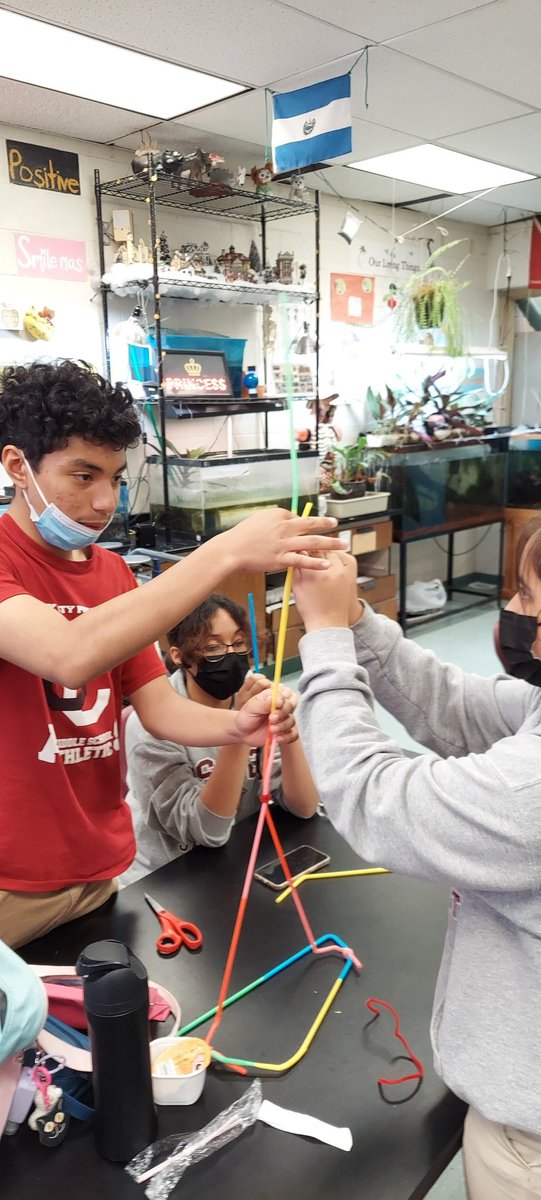 STEMExpeditions's tweet photo. Sometimes you just have to have a little competitive team #stem fun- building straw towers. https://t.co/oH1XGQXRWu