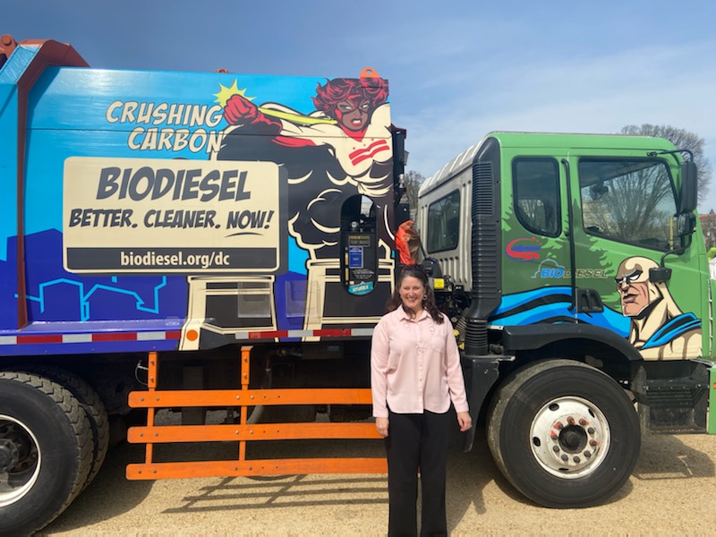 Jill Hamilton @inc_sustainable was thrilled to be part of #AgDay2022 on the National Mall with Rick Davis @optimuspgh, Congresswoman from IL Cheri Bustos @CheriBustos and Liz McCune @CleanFuelsAA #Biodiesel