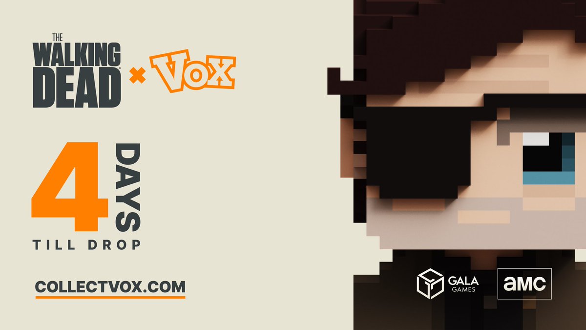 We are only four days away from #VOX drop! We can’t wait for our #TWD VOX to join the #VOXverse! 

Need some more info? Take a look at AMC’s article about us!👇
bit.ly/35c1VgE