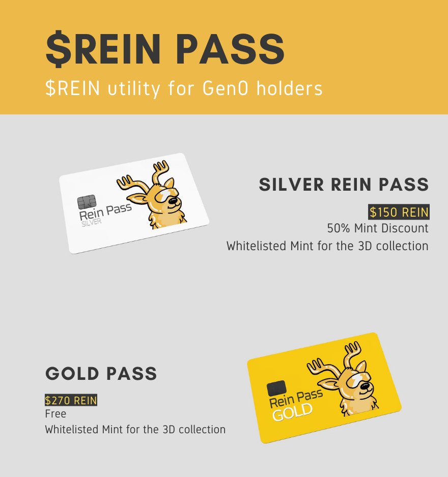 reindoodles's tweet photo. Here's the utility for the $REIN for Gen0 holders. Feel free to ask in our server's chat if you have inquiries! LFG 🚀

#SolanaNFTs #Metaverse https://t.co/SMa64xWAZC