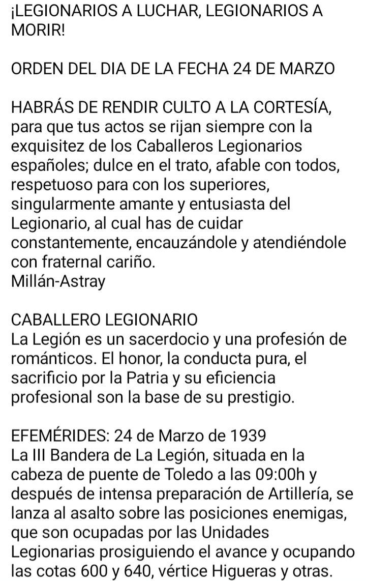 PlataformaMill1's tweet photo. #EfemeridesLegionaria
#LaLegion #Legion
#Legionarios #IIIBandera
#TigresDeBuharrat https://t.co/8VIGHW3wPT