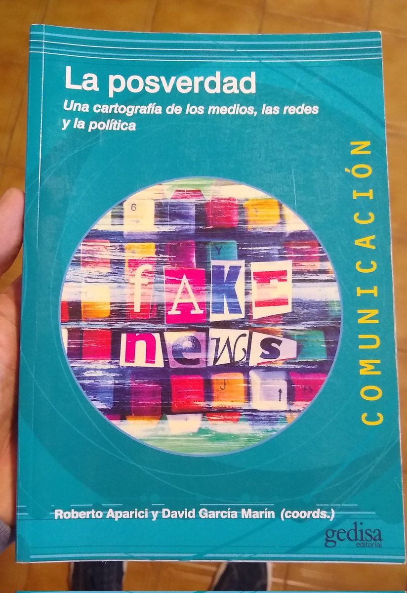leonardomurolo's tweet photo. Lectura de la semana #LaPosverdad @Roberto_Aparici @davidsonsekinfo @GedisaEditorial https://t.co/l3pDgkEwUc