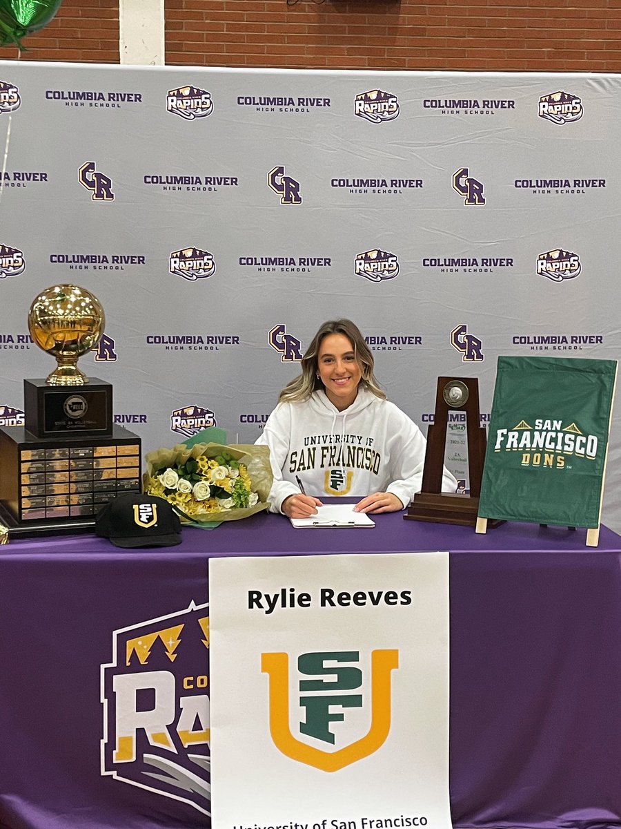 2022 Rapid Signee, Rylie Reeves will be going to University of San Francisco to play Beach Volleyball #riverflow