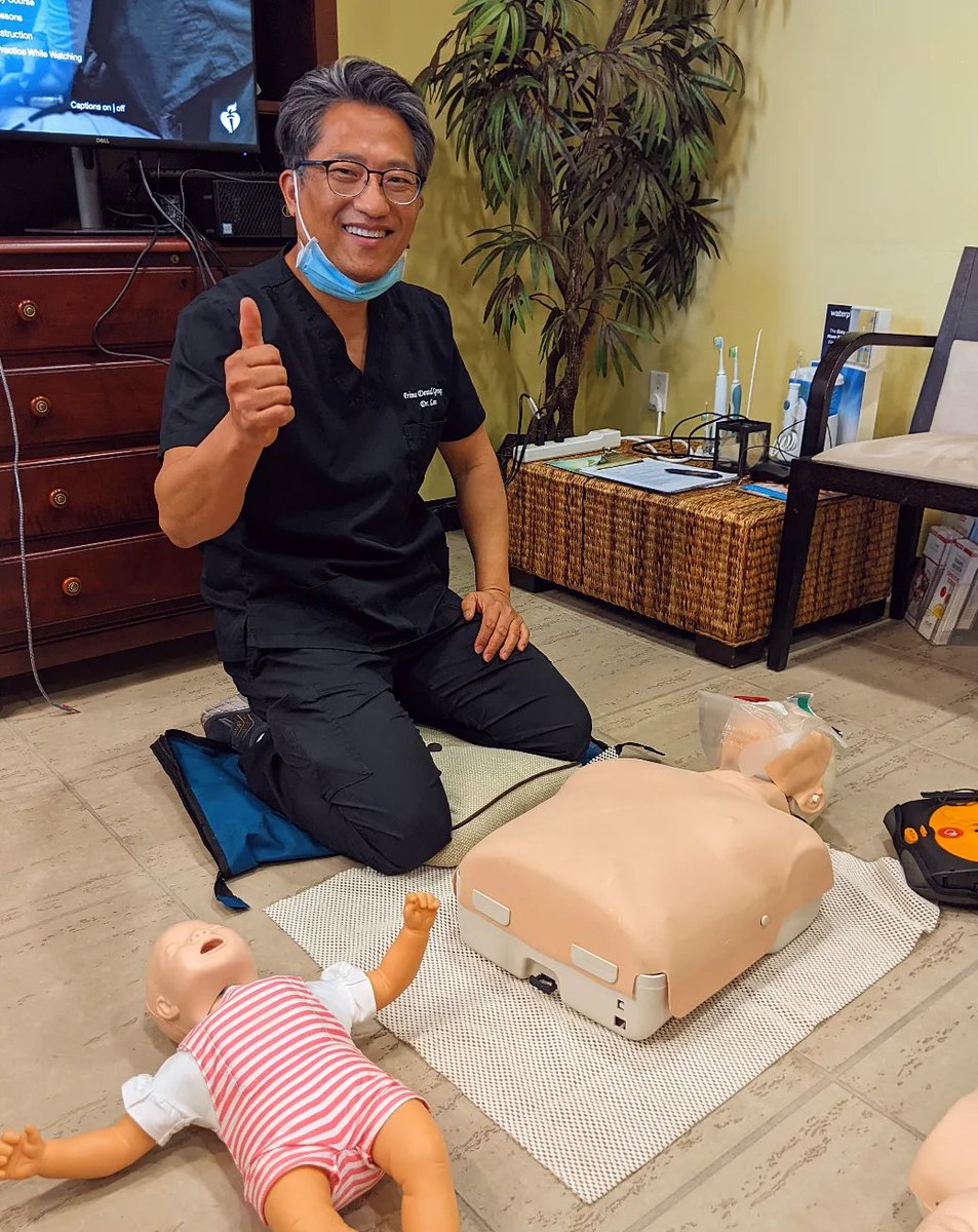 At Prime Dental Group we make it our responsibility to be able to take care of our patients in any situation. That's why we consistently learn and refresh our CPR certification for the entire staff so we are always prepared.