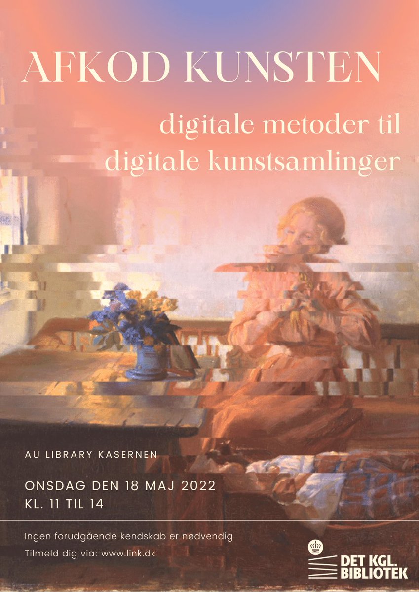 AULibrarian's tweet image. 1/2 Ét af de nye, spæde projekter som jeg barsler med denne uge, er vores spritnye hjertebarn ‘Afkod kunsten’ som jeg planlægger sammen med verdens dygtigste kollega @MaxOPedersen