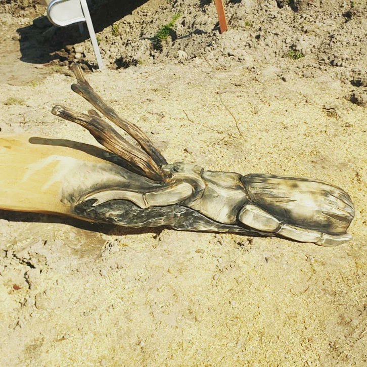 Bureau_RIS's tweet photo. Eenvoudige robinia wip met #Treeworks onder handen genomen om wat beleving voor de kinderen te brengen...#carving #kettingzaagkunst #natuurspeelplaats #ParkMaasboulevard #Schiedam #DaveHarmsworth https://t.co/2ZGMvxMgsd