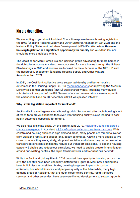morehomesnz's tweet photo. THREAD: Today we have sent a letter to elected members across Tāmaki Makaurau-Auckland regarding Auckland Council's response to RMA Amendment Act 2021 and National Policy Statement on Urban Development (NPS-UD).

View here: https://t.co/Cuti0lX0bG https://t.co/2USRjmTCNm