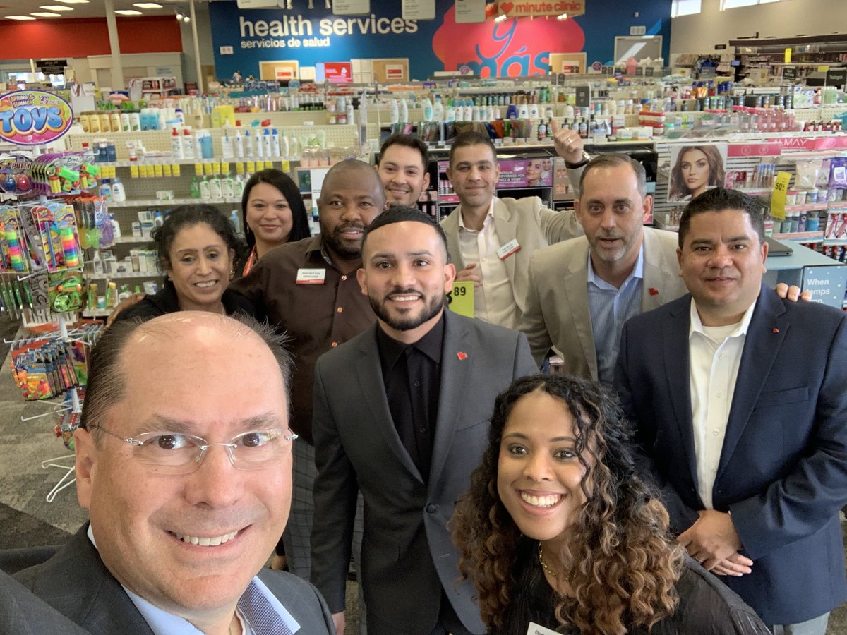Great day in San Antonio traveling YMás stores with <a href="/GoodrichCVS/">Joe Goodrich</a> and his team. This group is energized and ready to rise! DLs Liz, Joe Z Abdul, Nabil &amp; thier SLs Jason, Gene, Adan, Rusty, Mario, &amp; Orlando are delivering that differentiated #YMas experience <a href="/boitelcvshealth/">Mayra Boitel</a>