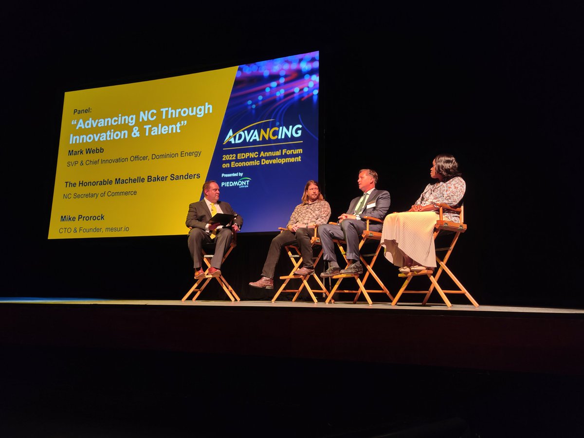 JoCoEconomicDev's tweet photo. We've missed the opportunity over the last few years of not being able meet in person and attending face to face events such as the @edpnc 2022 Annual Forum on Economic Development. The last time, we believe @TriangleBIZJrnl @TBJpublisher was rocking a pink suit. #NCAdvancing https://t.co/BMOeK2MnJq