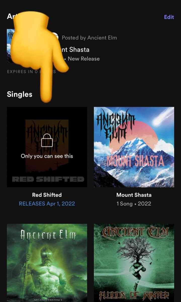 AncientElm's tweet photo. New single April 1st.

#music #Metal #DOOM #mountshasta #ancientelm #StonerFam #MondayMotivation #ThirstyThursdays #orangeamps #fender #esp #ltd #ernieball #party #sailorjerry #listen https://t.co/443BVDXjWI
