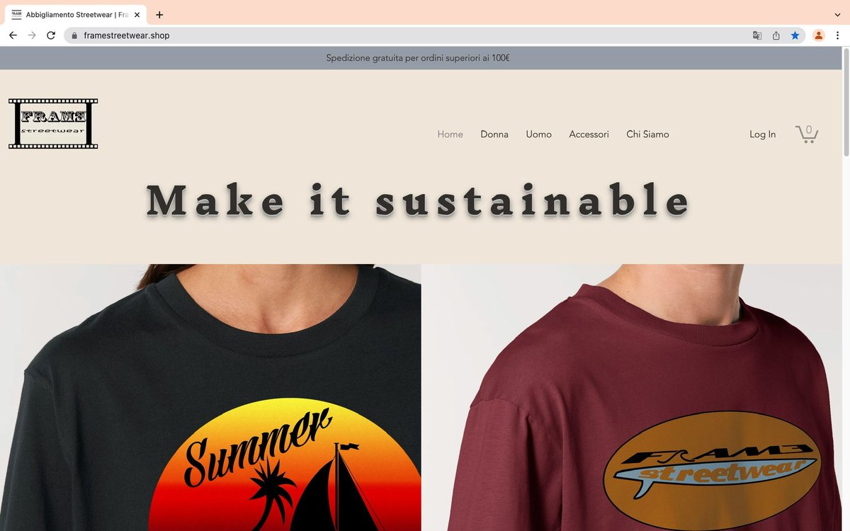 FrameStreetwear's tweet photo. New website online now! 
Go check it out! 🛒🛍
#FrameYourStyle
#FrameYourLife
#streetwear #streetstyle #tshirtdesign #fashionstyle #fashion #streetfashion #vegan #organiccotton #recycledpolyester #veganlifesyle #veganstyle #italianstyle #hoodie #veganclothes #vegano #veganlife https://t.co/OIstCD06PT