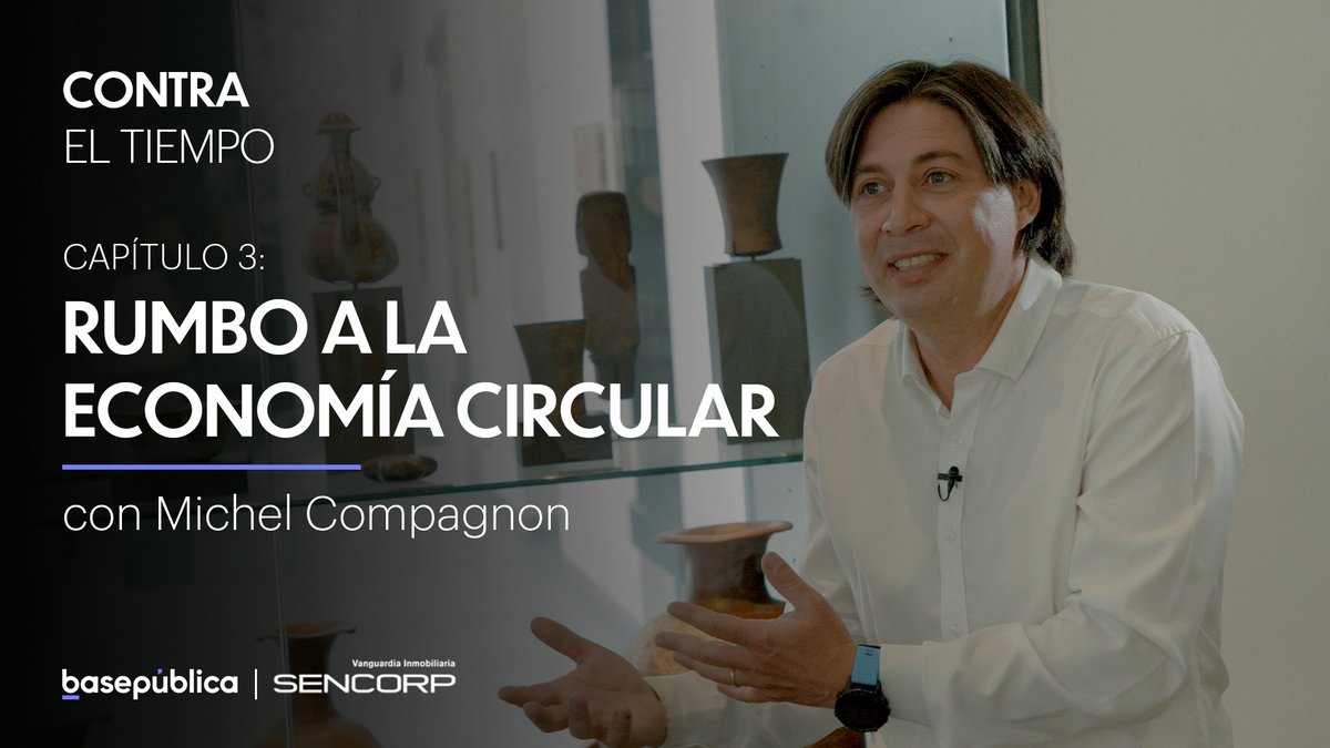 basepublica's tweet photo. ESTRENO | ¿Es el plástico nuestro peor enemigo? Para Michel Compagnon (@mcompagnon), gerente de @Comberplast, es nuestro único amigo si queremos dejar de explotar la tierra. Revisa #ContraElTiempo, donde conversó con nuestro fundador, @_NicolasCruz. 👉 https://t.co/tIyybW3MdK https://t.co/4p3tbf16xN