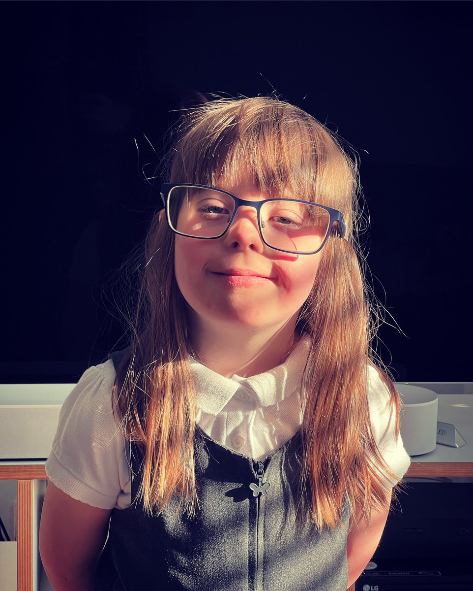 Came home from school today inspired for a future career. “I’m the teacher, I’m Mrs Eilidh”. (Dads glasses on)🤓 😅@Mrs_Rankin_VPS <a href="/DSScotland/">Down's Syndrome Scotland</a> <a href="/Wouldntchangea1/">#wouldntchangeathing</a> <a href="/TesScotland/">Tes Scotland</a>