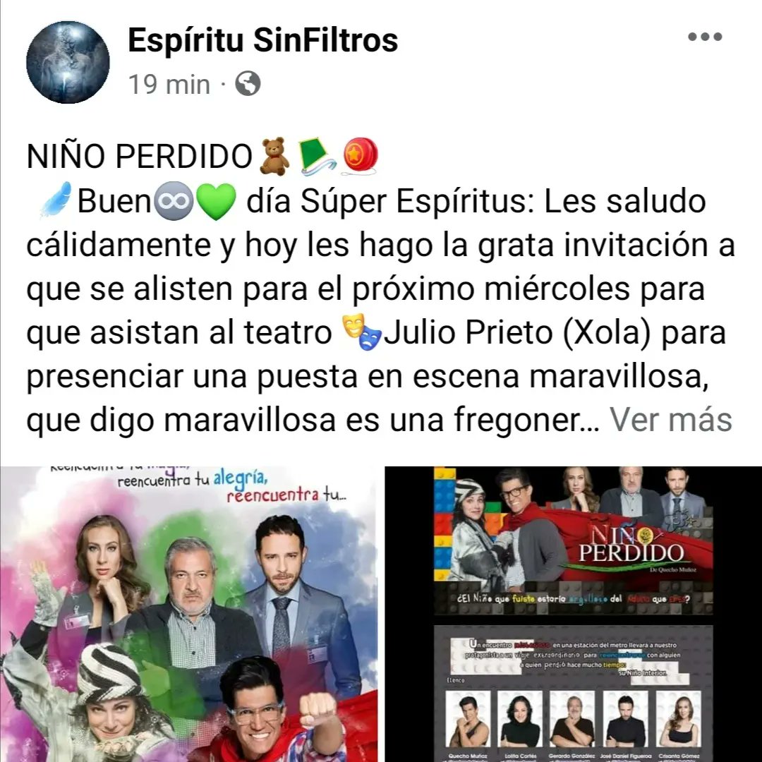 Niño Perdido, una exquisita obra, te hará una catarsis! Checa la reseña aqui m.facebook.com/story.php?stor…
#sanacion #sanar #café #libros #magia #biodescodificacion #terapeuta #espiritualidad  <a href="/TeatroXola/">TEATRO XOLA</a> #teatro #biodescodificacion #transgeneracional #niñointerior
#cdmx #sanar #godin