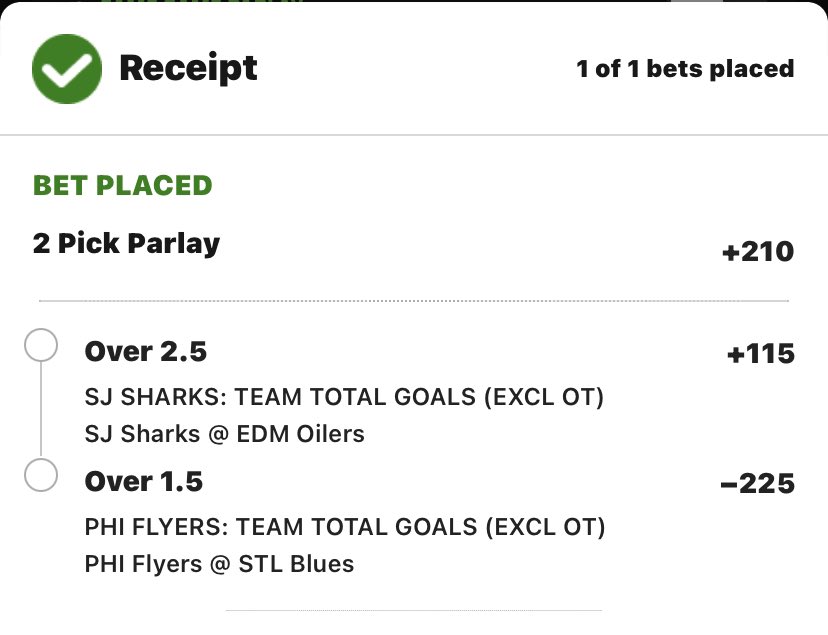 DataGod_Sports's tweet photo. 💯🔌💯 FREE NHL PARLAY 💯🔌💯
@WePluggedInn #FreePicks #FactionFamily 👉+210 https://t.co/OMnCxRQbxj