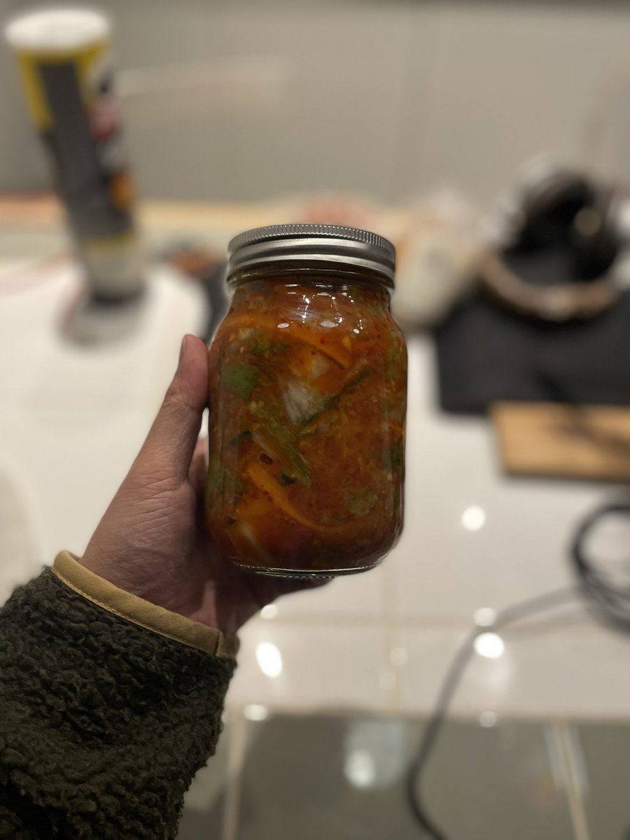 Tried making kimchi today. Wonder how it’s gonna taste….