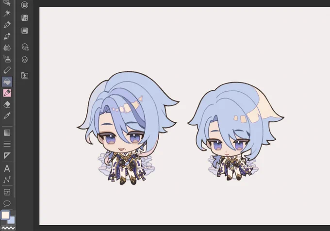 practising simplifying cheebs with ayato 🤧 