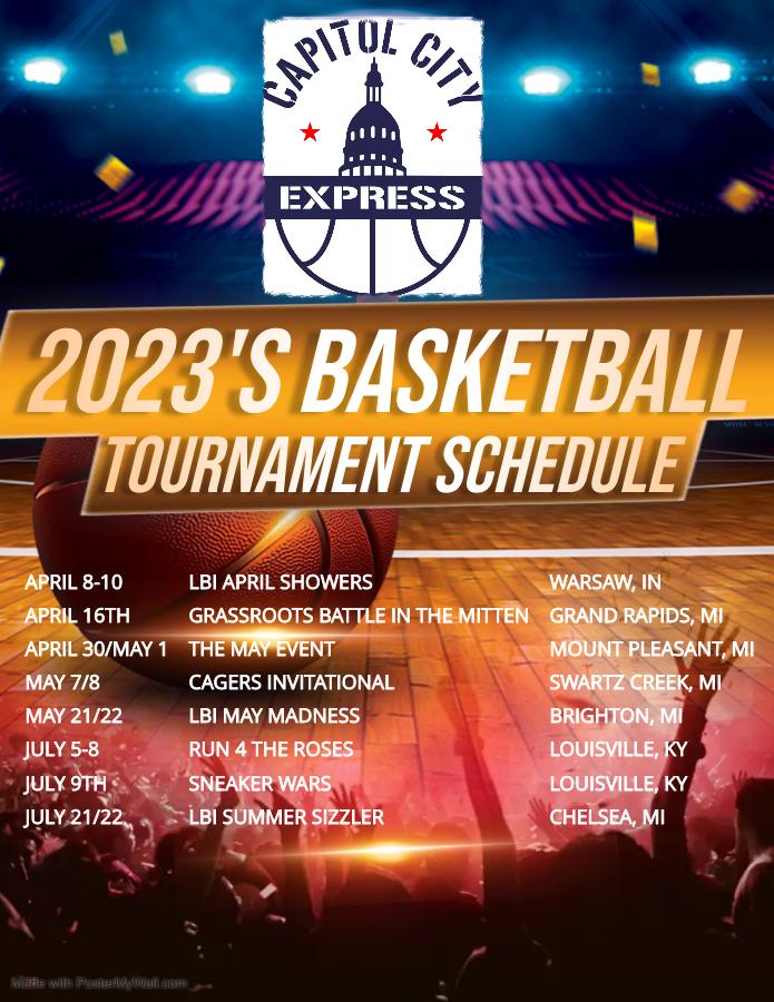 College coaches -- here's our open/2023 schedule for this spring and summer! We should have a great team with plenty of college ready players so come check us out!