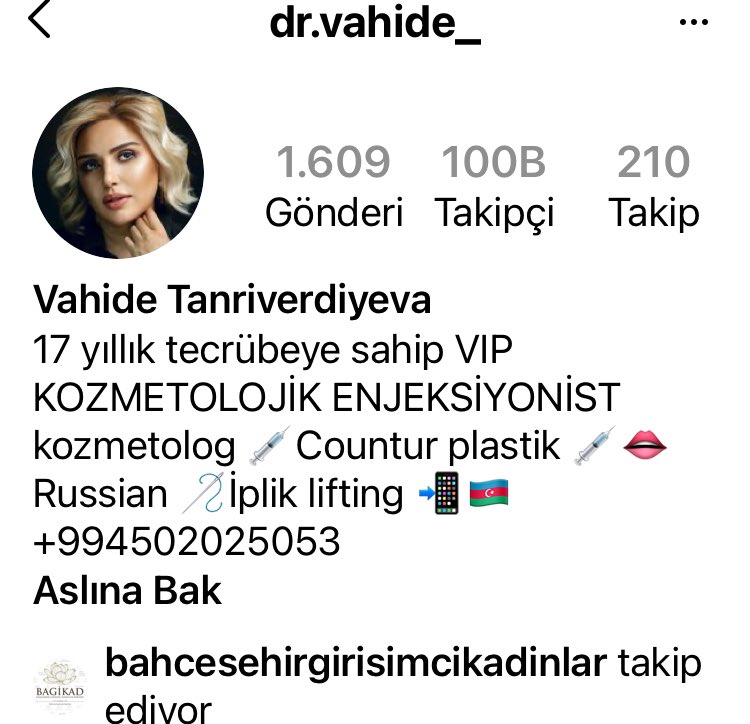 Değerli estetik dunyası dikkatine;
Bu instagramda hesabındaki şahıs gerçek tip fakültesi mezunu değil. Kalpazanlarca rusyada bildigisayarda düzenlenmiş bir sahte tip fakültesi kağıt parcasıdır. Bu lahıs kendi ülkesinde zaten çalışmamakta olup; gececi ikamet izini ile ülkemizde .
