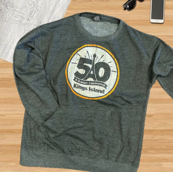 50th Anniversary woodcut and crewneck long sleeve t-shirts are the newest arrivals at the online store. Order yours today! 🛒 bit.ly/3gXi8K0 #KingsIsland