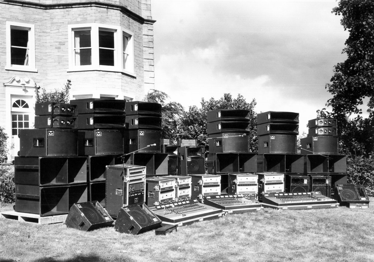 MartinAudioLtd's tweet image. On #ThrowbackThursday, here's Keith Davis' original Martin Audio-Midas PA system in 1978. "The bottom end was…wow!" Find out more: martin-audio.com/news/fiftyyears
