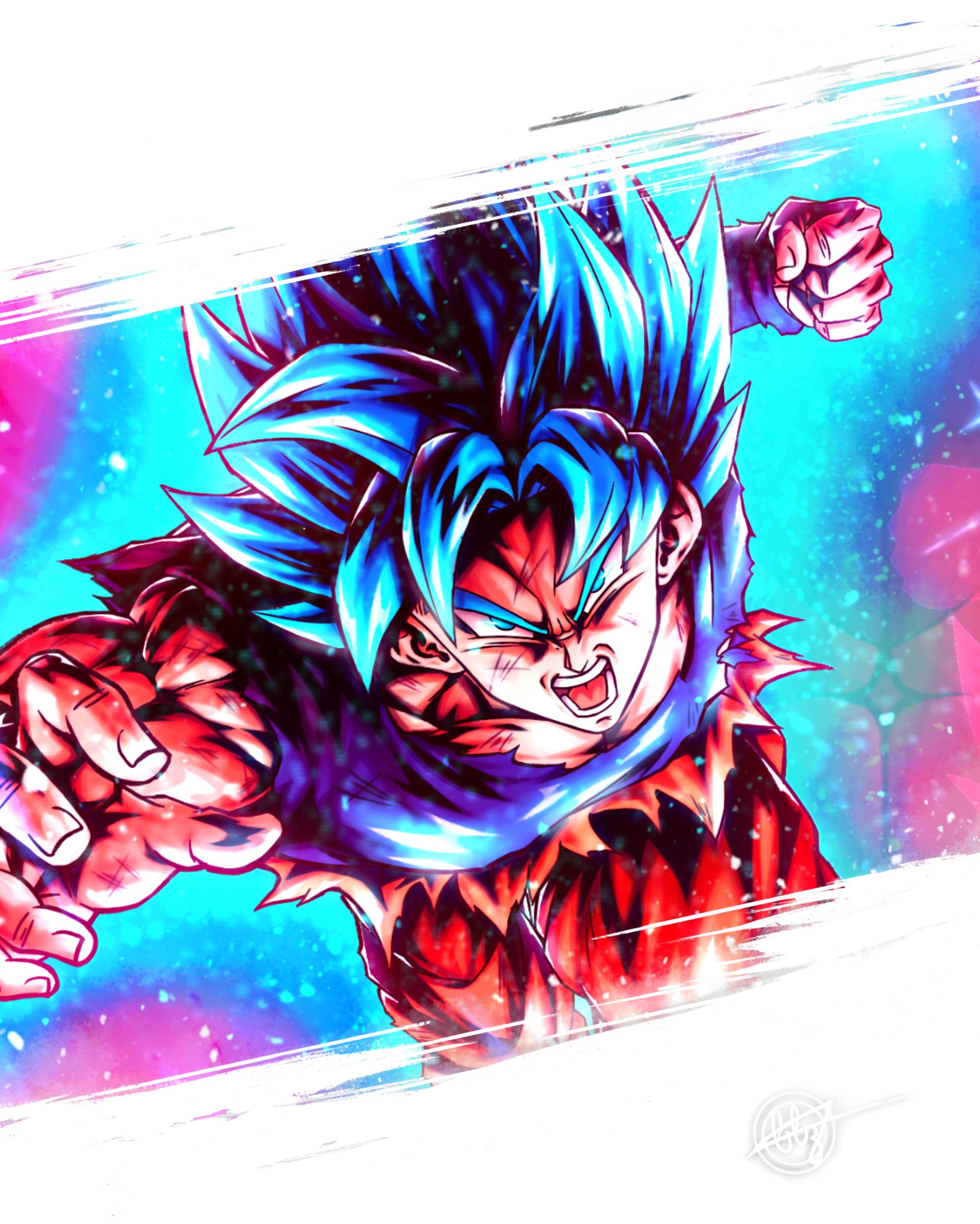 BLZ on X: Super Saiyan Blue Kaioken Goku & Super Saiyan Blue Evolved  Vegeta Full art coming soon. Hope you like it. Feel free to share.  #DBLegends  / X