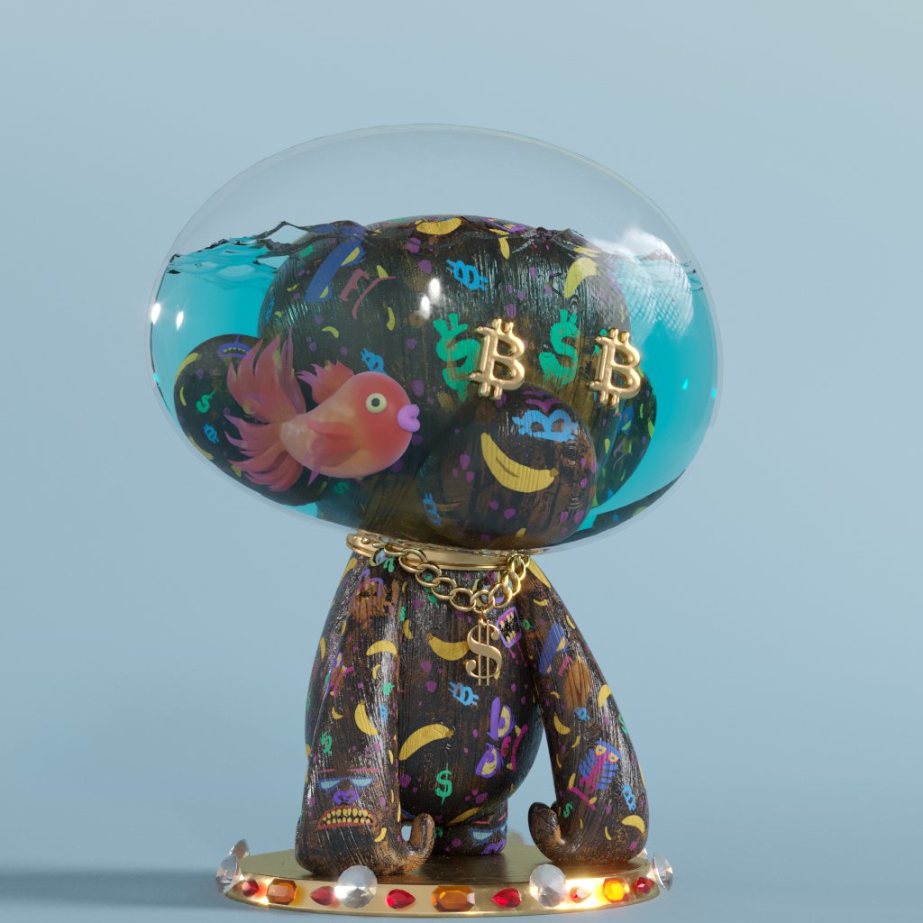 doppelNFTs's tweet photo. Just minted a few 3D @artmonkees.  3D art needs more appreciation, no cap. https://t.co/Z46i3p1fcp